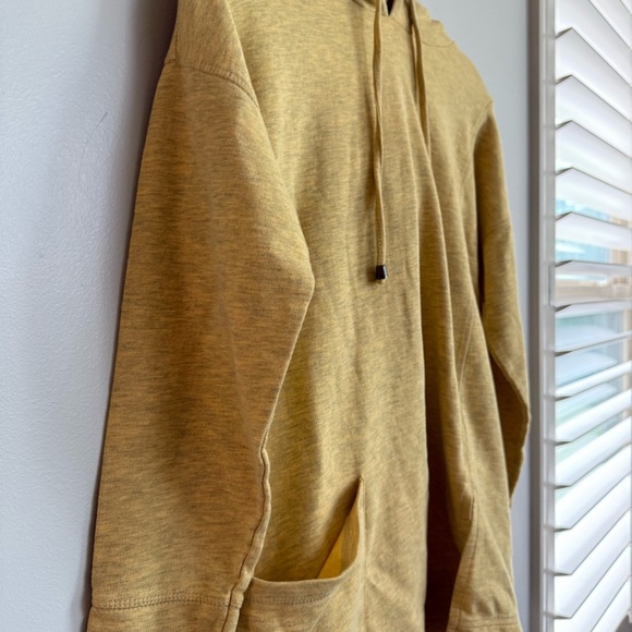 Soft Surroundings Heather Yellow "Soho Pullover" Hoodie Sweatshirt Tunic Size Sm - Picture 5 of 14